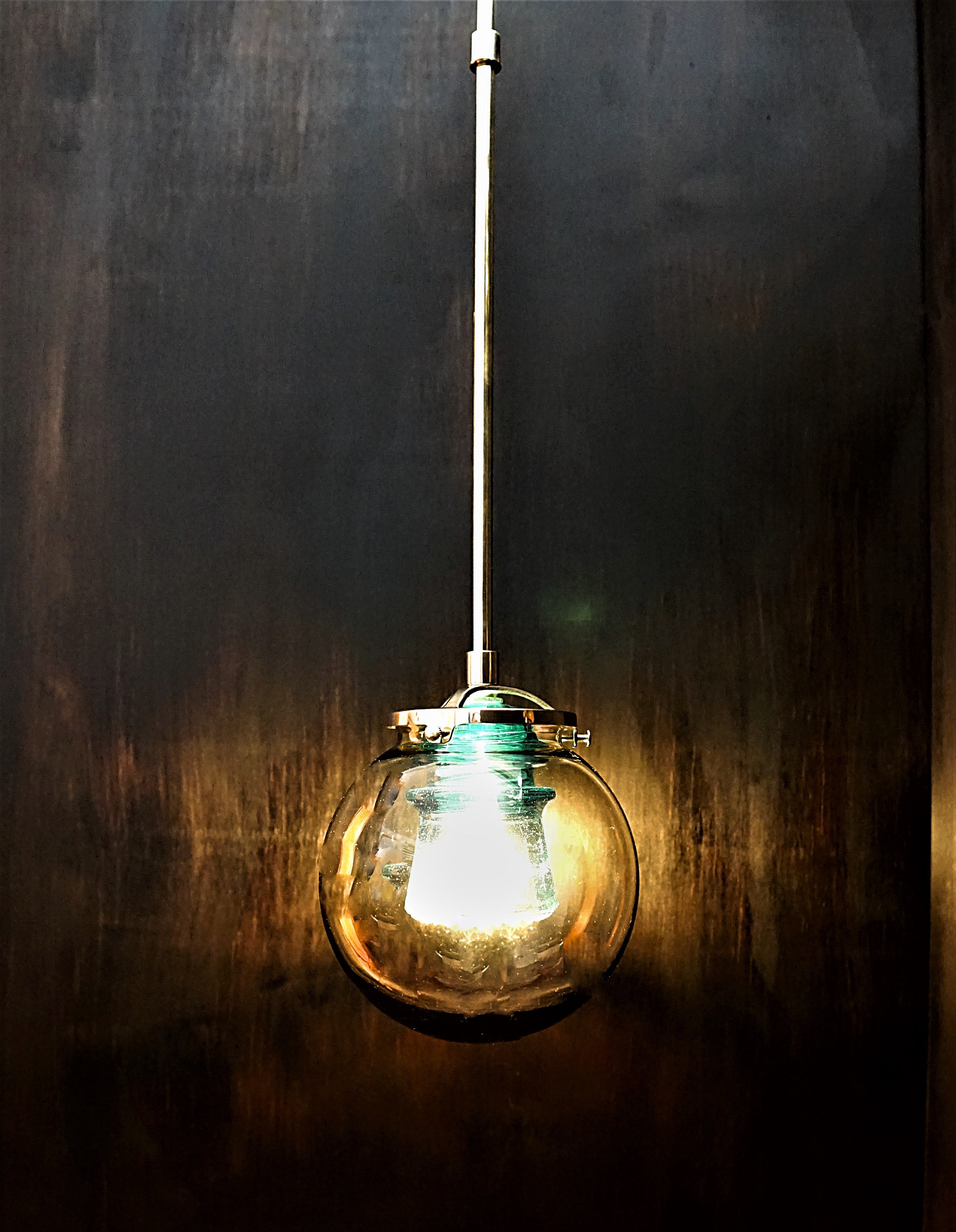 Glass insulator light fixtureI Phoenix Lighting