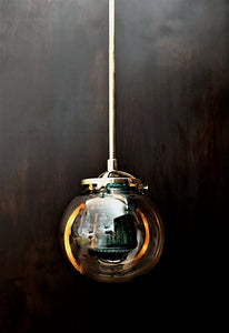 "The Starboard" Aqua Insulator Brass Pendant Light - phoenixlighting